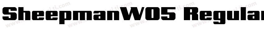 SheepmanW05 Regular Regular字体转换